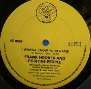 Back Cover Single Frank Hooker & Positive People - This Feelin'