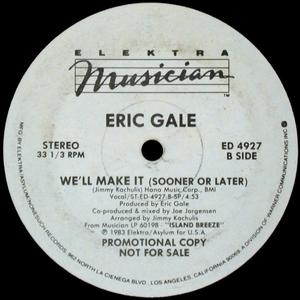 Back Cover Single Eric Gale - I Know That's Right