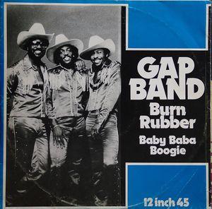 Back Cover Single The Gap Band - Burn Rubber on me