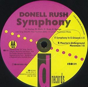 Back Cover Single Donell Rush - Symphony