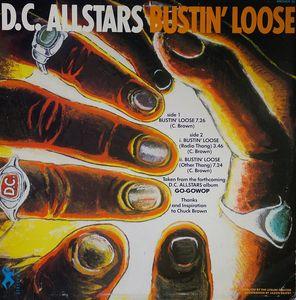 Back Cover Single D.c. Allstars - Bustin' Loose