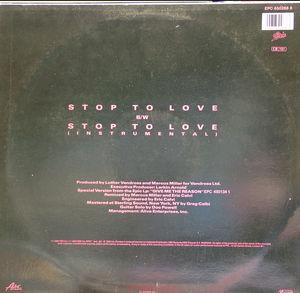 Back Cover Single Luther Vandross - Stop To Love (special 12'' Remix)