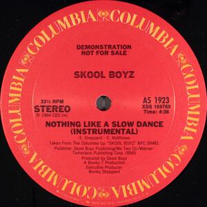 Back Cover Single Skool Boyz - Nothing Like A Slow Dance