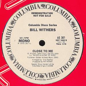 Back Cover Single Bill Withers - Close To Me