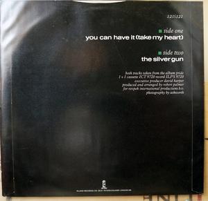 Back Cover Single Robert Palmer - You Can Have It (take My Heart)
