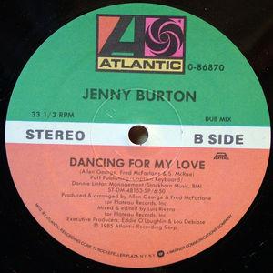 Back Cover Single Jenny Burton - Dancing For My Love