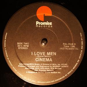 Back Cover Single Cinema - I Love Men