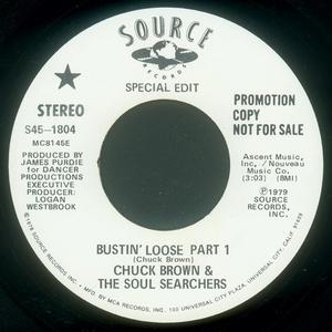 Back Cover Single Chuck Brown And The Soul Searchers - Bustin' Loose - Special Edit