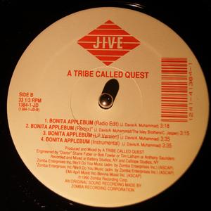 Back Cover Single A Tribe Called Quest - Bonita Applebum