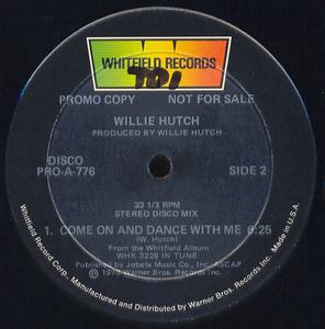 Back Cover Single Willie Hutch - Come On And Dance With Me
