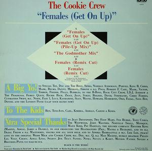 Back Cover Single Cookie Crew - Females (Get On Up)
