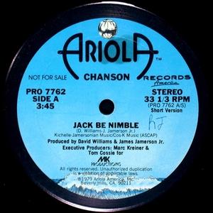 Back Cover Single Chanson - Jack Be Nimble