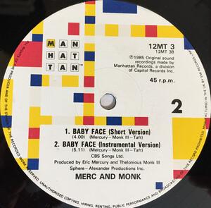 Back Cover Single Merc And Monk - Babyface
