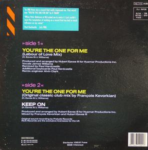 Back Cover Single D-train - Your'e The One (Paul Hardcastle Re)