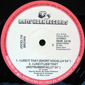 Back Cover Single Jocelyn Brown - I Like It Like That