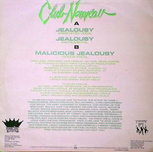 Back Cover Single Club Nouveau - Jealousy