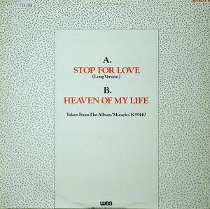 Back Cover Single Change - Stop For Love
