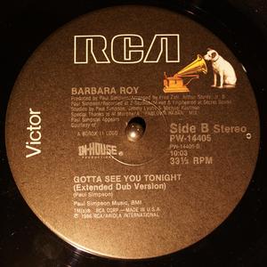 Back Cover Single Barbara Roy - Gotta See You Tonight