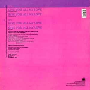Back Cover Single Stacey Q - Give You All My Love