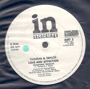 Back Cover Single Thomas And Taylor - I Love You