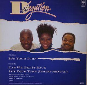 Back Cover Single Delegation - It's Your Turn