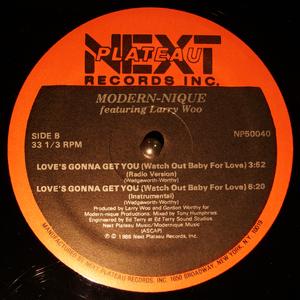 Back Cover Single Modernique - Love's Gonna Get You Feat. Larry Woo