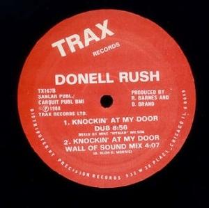 Back Cover Single Donell Rush - Knockin' At My Door