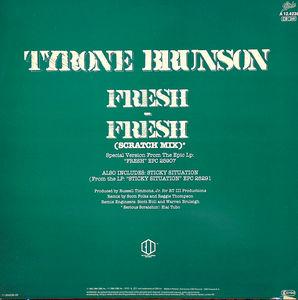 Back Cover Single Tyrone Brunson - Fresh