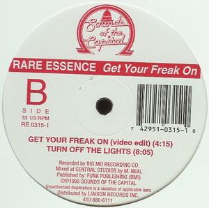 Back Cover Single Rare Essence - Get Your Freak On