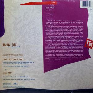 Back Cover Single Bebe Winans - Lost Without You