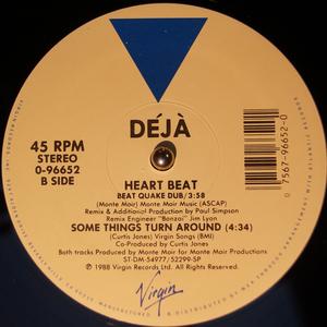Back Cover Single Déjà - Heartbeat