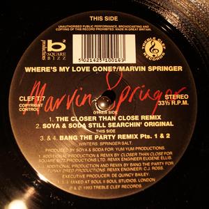 Back Cover Single Marvin Springer - Where's My Love Gone?