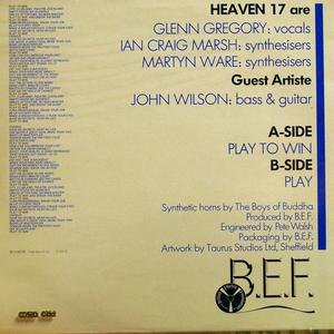 Back Cover Single Heaven 17 - Play To Win