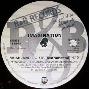 Back Cover Single Imagination - Music And Lights