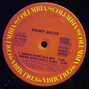 Back Cover Single Rainy Davis - Indian Giver