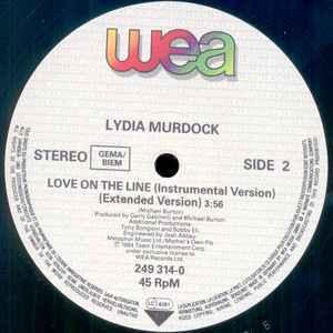 Back Cover Single Lydia Murdock - Love On The Line (Extended Version)