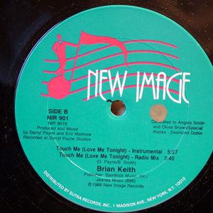 Back Cover Single Brian Keith - Touch Me (love Me Tonight)