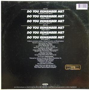 Back Cover Single Jermaine Jackson - Do You Remember Me?