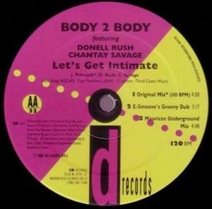 Back Cover Single Donell Rush - Let's Get Intimate