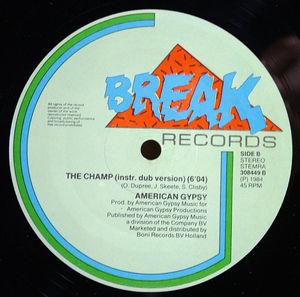 Back Cover Single American Gypsy - The Champ