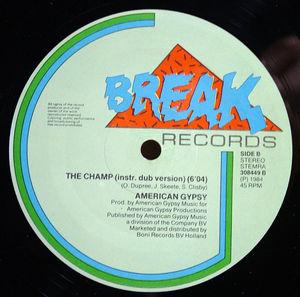 Back Cover Single American Gypsy - The Champ