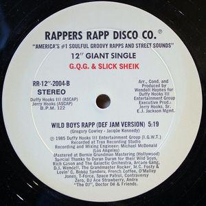 Back Cover Single G.q.g. And Slick Sheik - Wild Boys Rapp