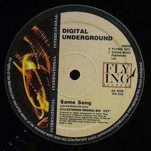 Back Cover Single Digital Underground - Same Song