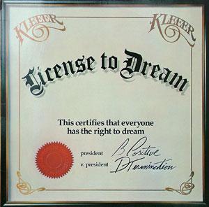 Kleeer - License To Dream