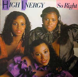 Album  Cover High Inergy - So Right on GORDY Records from 1982