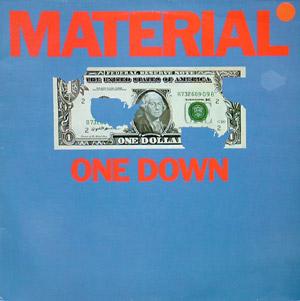 Album  Cover Material - One Down on CELLULOID Records from 1982