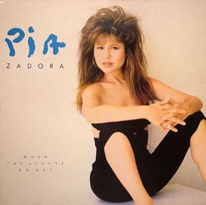 Album  Cover Pia Zadora - When The Lights Go Out on EPIC Records from 1988