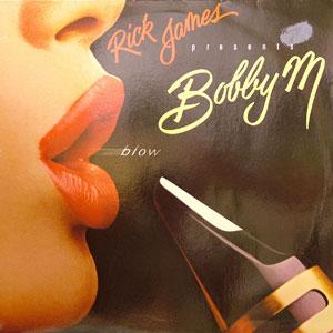 Album  Cover Rick James Presents Bobby M - Blow on GORDY Records from 1982