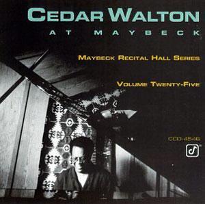 Album  Cover Cedar Walton - Live At Maybeck Recital Hall Series, Vol. 25 on CONCORD JAZZ Records from 1992