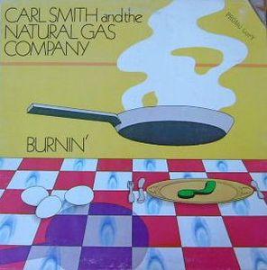 Album  Cover Carl Smith - Burnin' on MATCH BOX Records from 1980